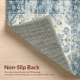 Farmhouse Boho Large Non Slip Indoor Floor Area(Beige)