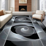 Abstract Hypnotic Patterned Entrance Mat(Gray)