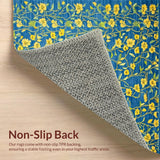 Rustic Blue Floral Elegance(Blue)