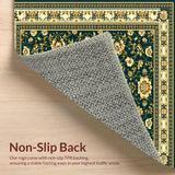 Intricate Floral Stripe(Green)