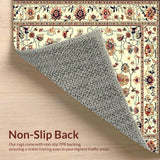Timeless Floral Medallion in Earthy Beige Shades(Ivory)