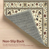 Abstract Floral Runner Beige/Dark Brown(Beige)