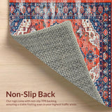 Artisanal Coral Red Symmetrical Motif(Red)