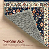 Elegant Floral Medallion Aesthetic(Blue)