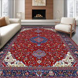 Bold Color Blocked Geometric Artistry(Red)