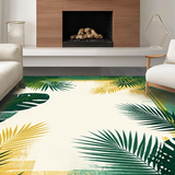 Vibrant Tropical Leaf Motif(Green)