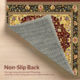 Classic Vintage Floral Area Featuring Burgundy and Mustard Accents(Red)