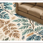 Ultra Soft Area Rug, Non Slip, Stain Resistant, Washable Area Rugs for Living Room, Bedroom, Beige Jungle Print Kids Playroom Rug(Ivory) - ODIKA