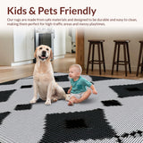 Minimalist Black and White Trellis(Black)