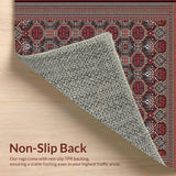 Rustic Octagonal Textured Design(Red)