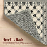 Modern Geometric Lattice Area With Diamond Accent(Beige)