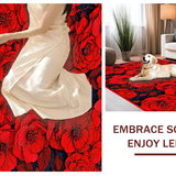 Artful Red Petal Arrangement(Red)