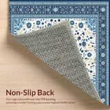 Chic Handcrafted Round Textile Art(Blue)