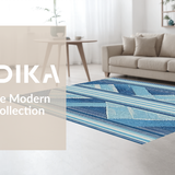Chic Abstract Diamond Design Approach(Blue)