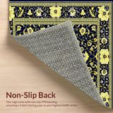 Navy Yellow Geometric Elegance(Black)