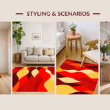 Retro Abstract Wave Aesthetics(Red)