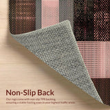 Lively Shaggy Textured Motif(Pink)