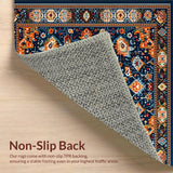 Artful Ogee Motif in Warm Hues(Blue)