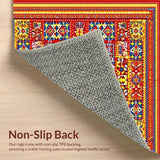 Eclectic Tiled Patterned(Red)