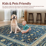 Rustic Distressed Trellis Design(Blue)