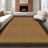 Elegant Earthy Patterned Runner(Black)