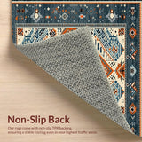 Modern Multicolor Geometric Motif(Blue)