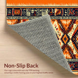 Tribal Distressed Dining Room Area(Orange)