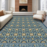 Trellis Waterproof Runner Navy/Beige Use(Blue)