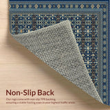 Artful Trellis Design in Warm Hues(Blue)