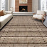 Contemporary Rustic Checkered Motif(Brown)