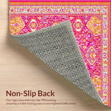 Artisan Crafted Color Block Design(Pink)