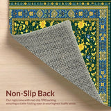 Bathroom Area with Floral Leaf Design(Green)