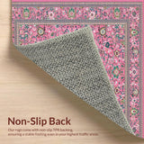Whimsical Pink Green Floral Fusion(Pink)