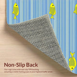 Refreshing Oceanic Inspired Plush Mat(Blue)