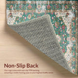 Rustic Distressed Nature Inspired Motif(Green)