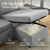 ODIKA Sleeper Sofa Additional Chaise – Chaise for Upgrading Your Existing L - ODIKA