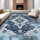 Chic Abstract Symmetrical Elements(Blue)