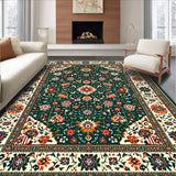 Rustic Green Floral Delight(Black)