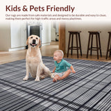 Mid century Monochrome Checkerboard Style(Black)