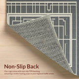 Artful Symmetrical Trellis Visual(Gray)