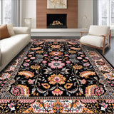 Contemporary Floral Symmetry Design(Black)