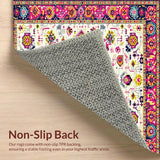 Vibrant Abstract Textured Motif(White)