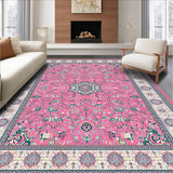 Rustic Beige Floral Harmony(Pink)