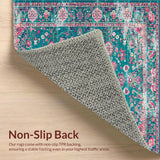 Artful Teal and Rose Symmetry(Blue)