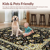 Minimalist Gold Floral Accents(Black)