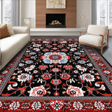 Luxurious Red Damask(Black)