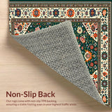 Rustic Green Floral Delight(Black)