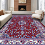 Sophisticated Lattice Floral Motif(Red)