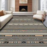 Modern Artistic Ogee Print(Black)