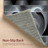 Abstract Hypnotic Patterned Entrance Mat(Gray)